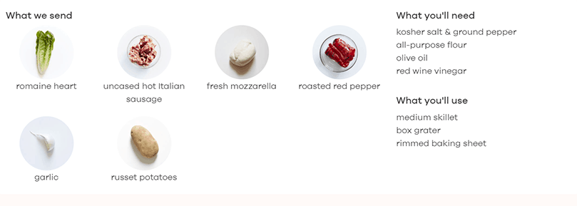 dinnerly meal kit recipes